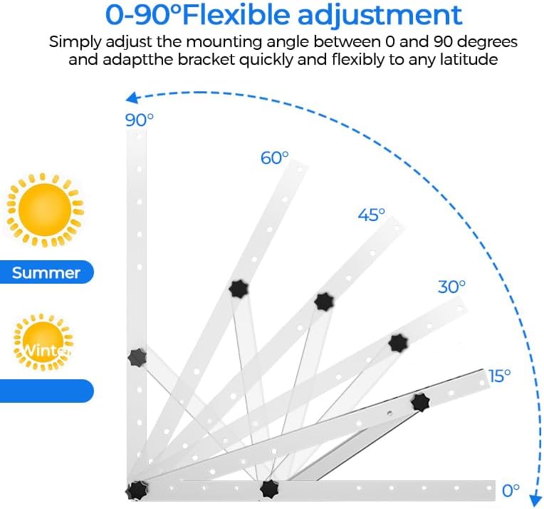 Solar Panel Tilt Mount - حامل شمسي قابل للإمالة مقاس 28
