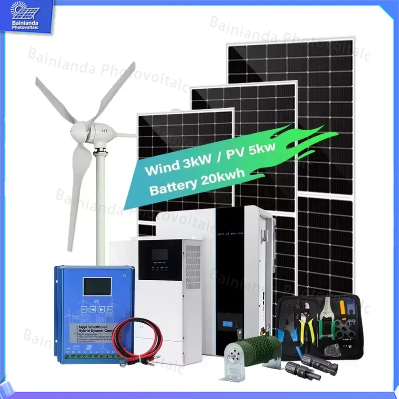 مولد طاقة شمسية وطاقة رياح بقد - مراجعة Renewable Energy Grid وسعره