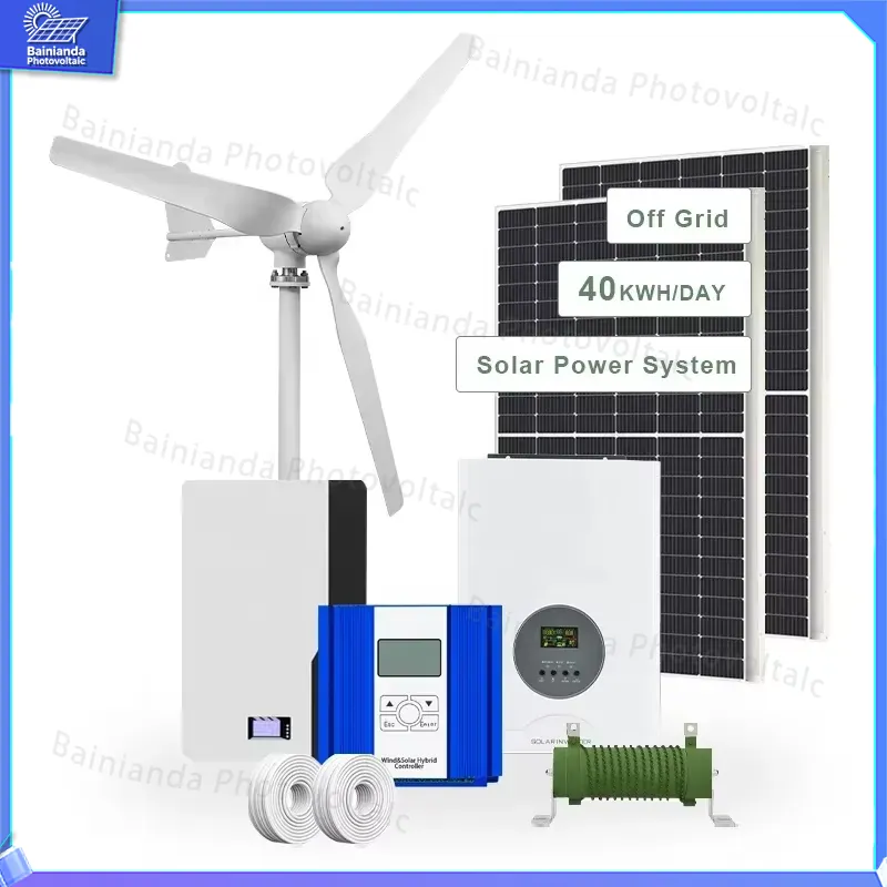 مولد طاقة شمسية وطاقة رياح بقد - مراجعة Renewable Energy Grid وسعره