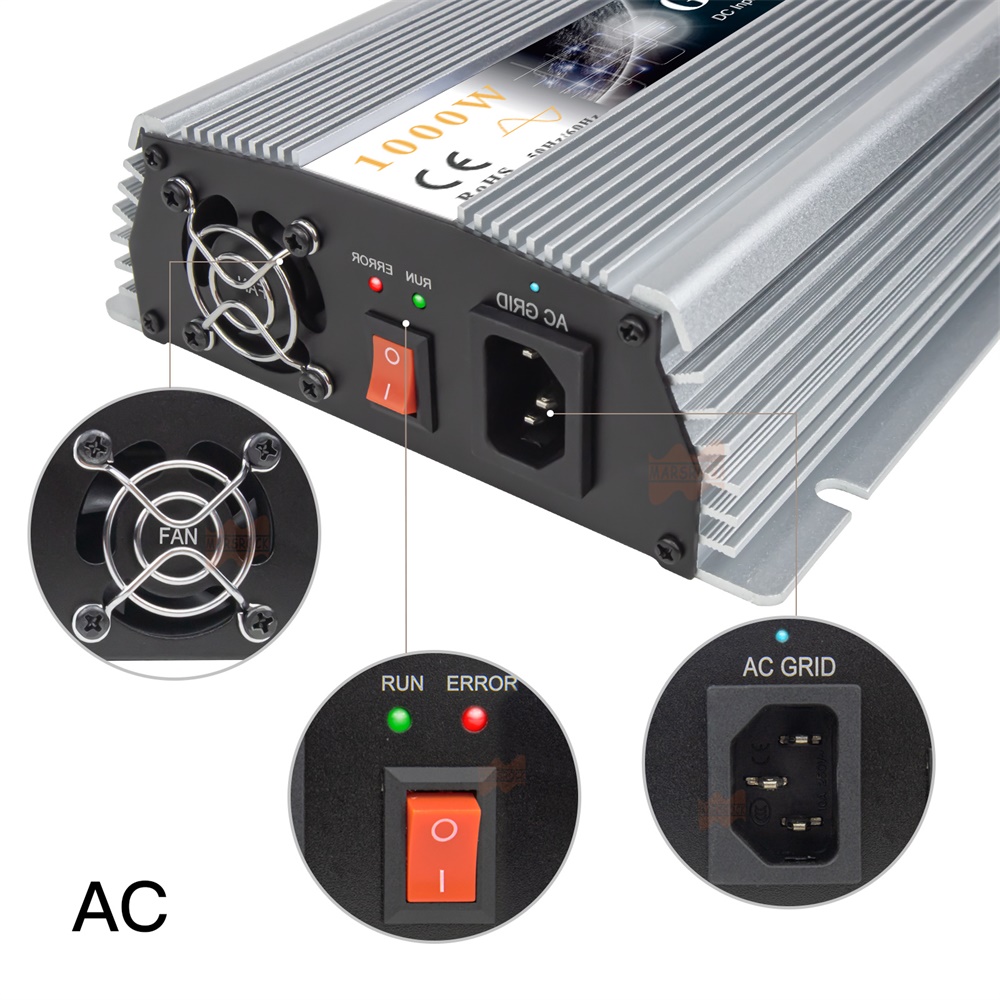 1000 واط 1300 واط 1400 واط شبك - مراجعة Grid Tie Micro Inverter وسعره