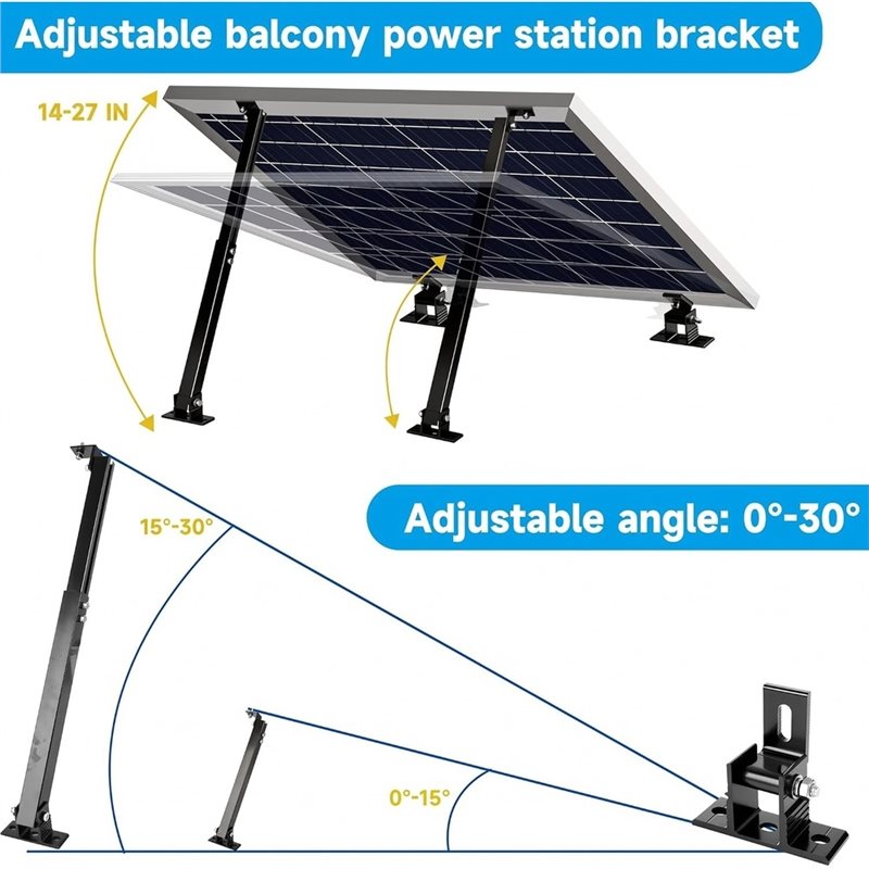 حامل ألواح شمسية قابل للتعديل  - مراجعة Solar Panel Tilt Mount وسعره
