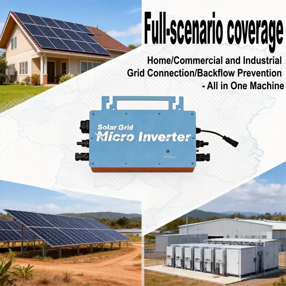 محول طاقة شمسية صغير متصل بالش - مراجعة Grid Tie Micro Inverter وسعره