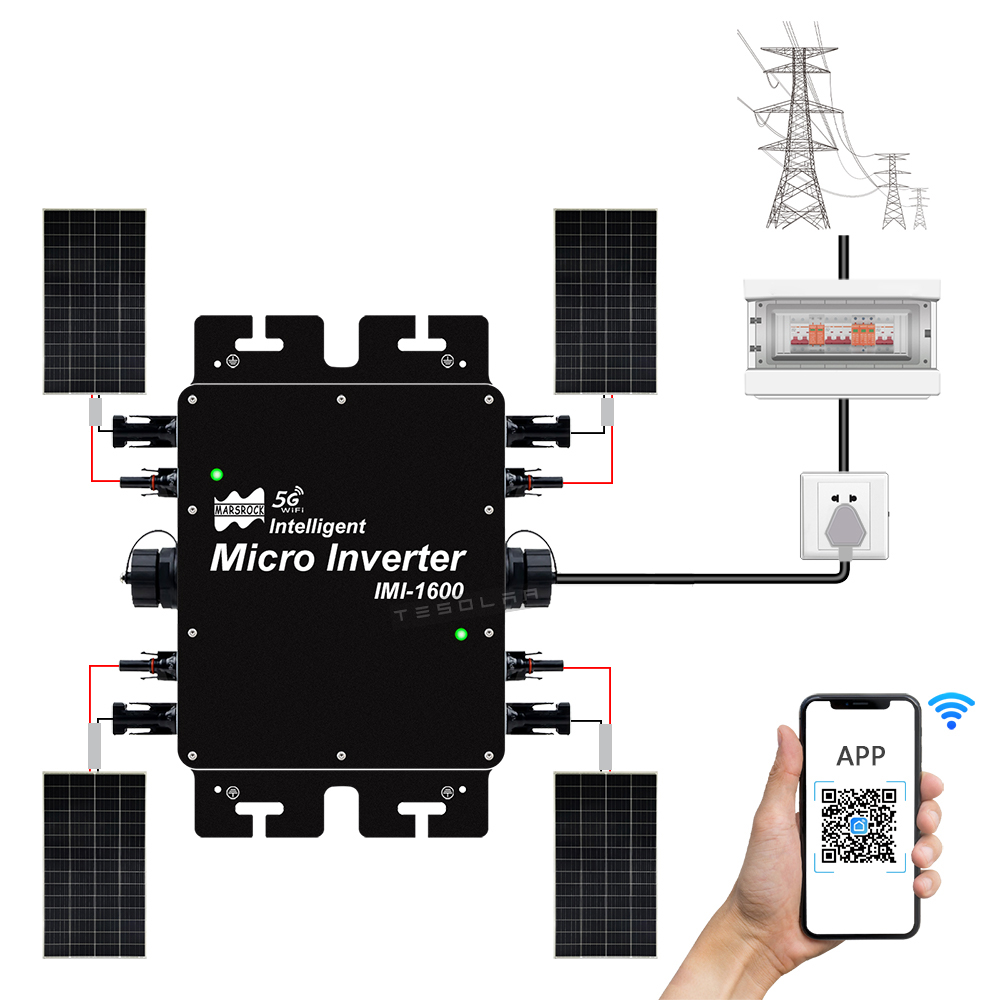 1600 واط مايكرو عاكس للطاقة ال - مراجعة Grid Tie Micro Inverter وسعره