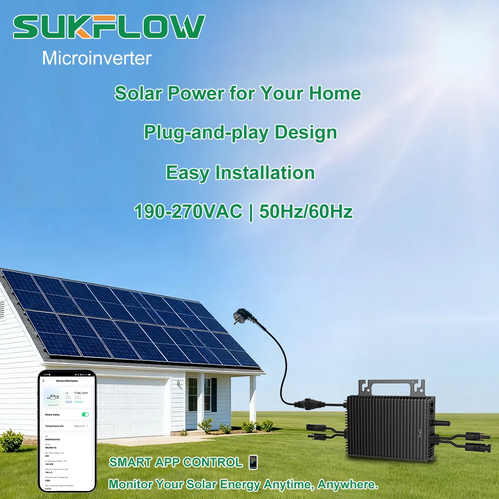 محول طاقة شمسية SUKFLOW Zero E - مراجعة Grid Tie Micro Inverter وسعره