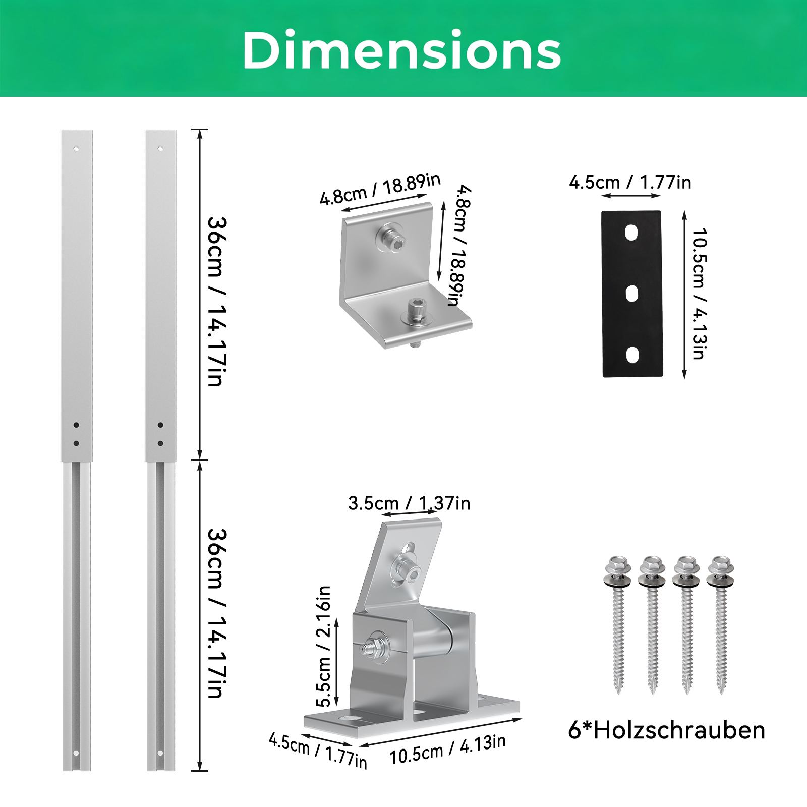 مجموعة حوامل تثبيت الألواح الش - مراجعة Solar Panel Tilt Mount وسعره