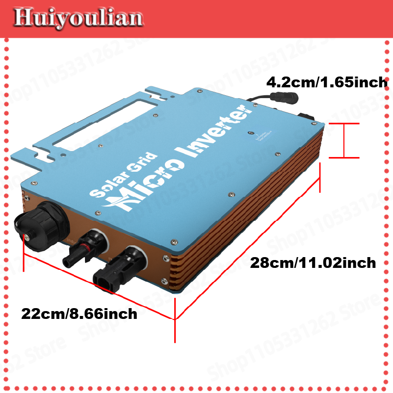 محول طاقة شمسية صغير 1200 واط  - مراجعة Grid Tie Micro Inverter وسعره