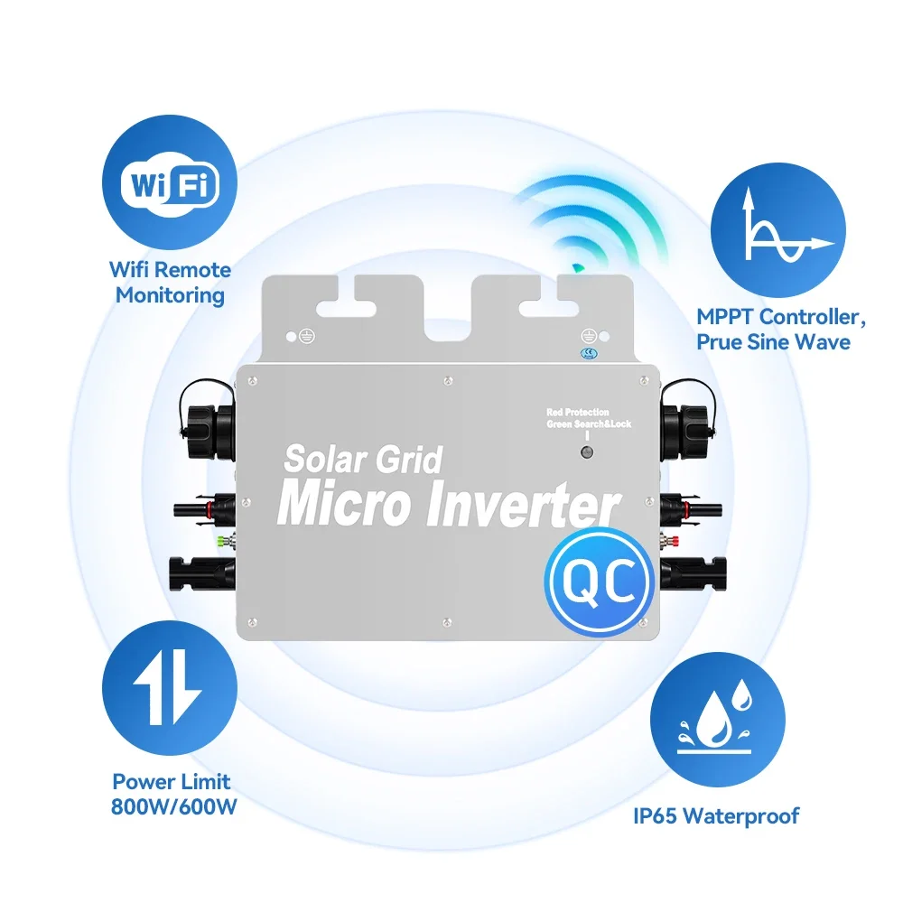 محول طاقة شمسية صغير متعدد الم - مراجعة Grid Tie Micro Inverter وسعره